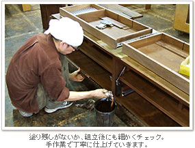 組立後にも細かくチェック