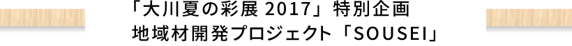 $B!VBg@n2F$N:LE8(B2017$B!WFCJL4k2h!!CO0h:`3+H/%W%m%8%'%/%H!V(BSOUSEI$B!W(B